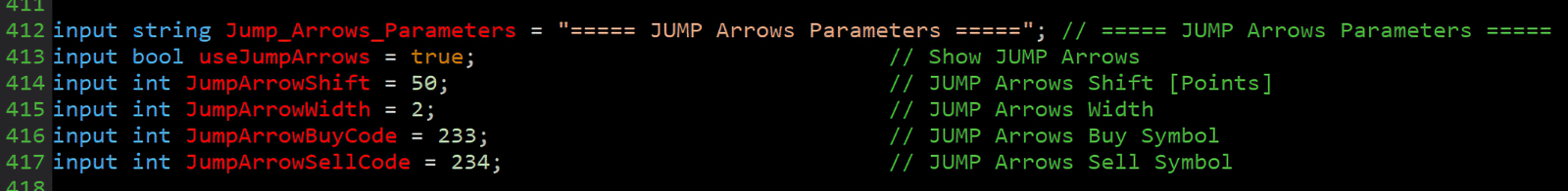 JUMP Arrows