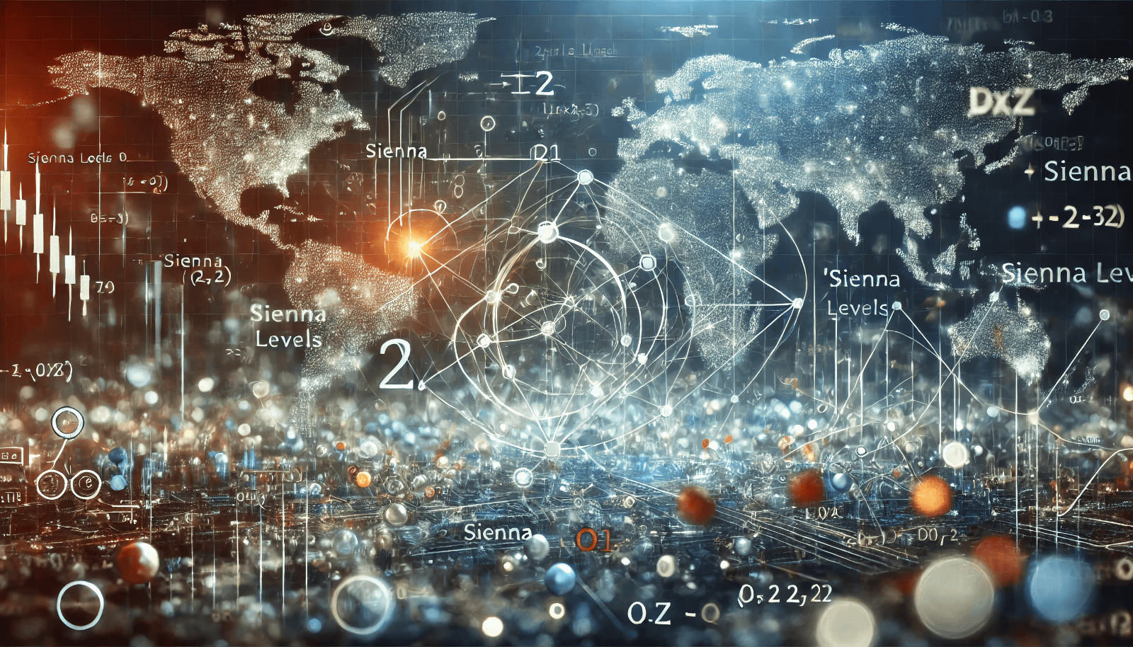 Visualization of Sienna levels on a financial chart